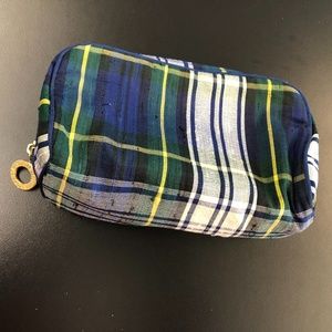 Adrienne Vittadini 100% Silk Plaid Pouch